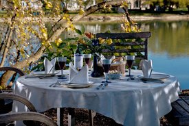 Image of Seward Johnson's 'Lakeside Table #1'