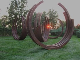 Image of Bernar Venet's 'Arcs in Disorder: 4 Arcs x 5'